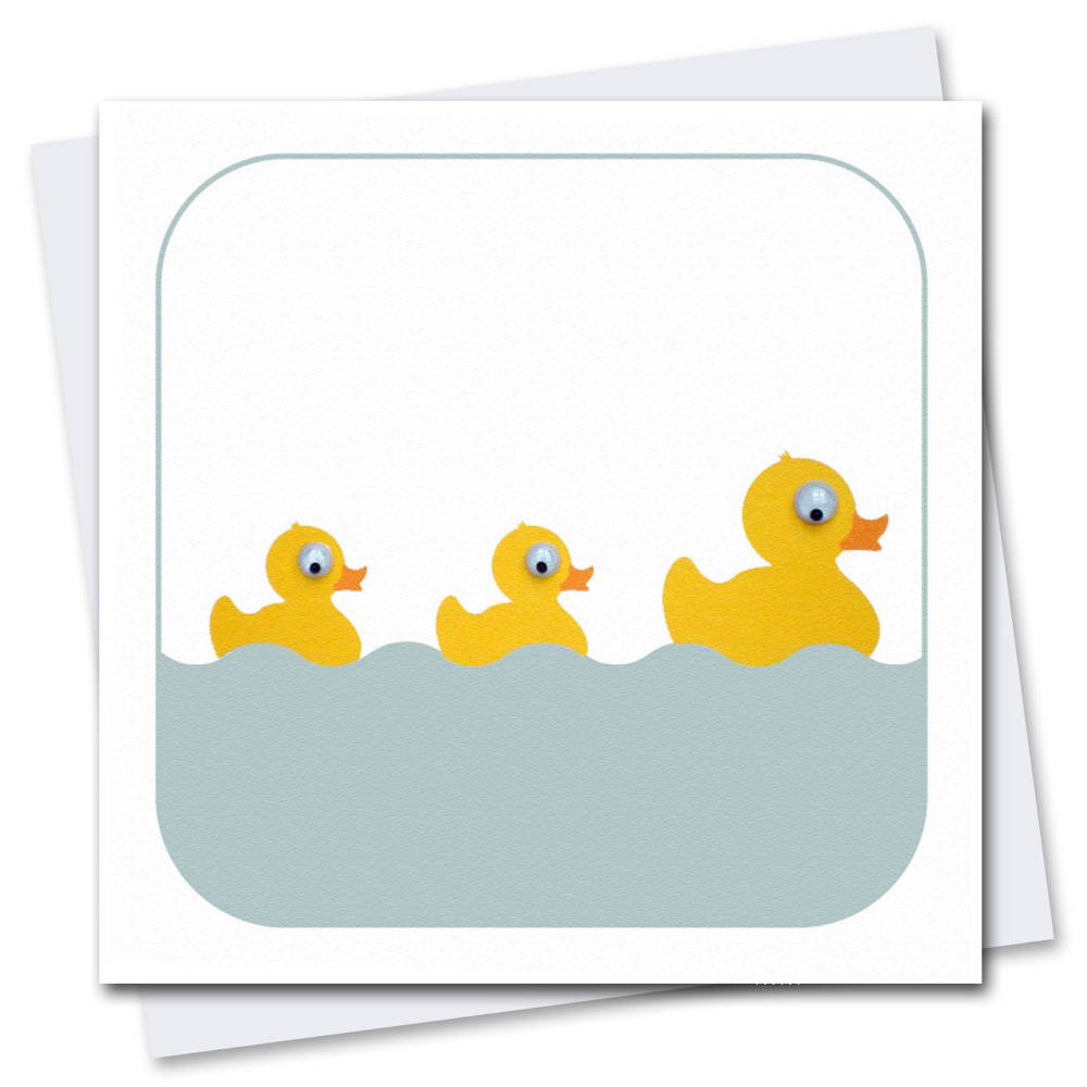 Duck with Googly Eyes Card