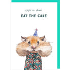 Eat Cake Greeting Card
