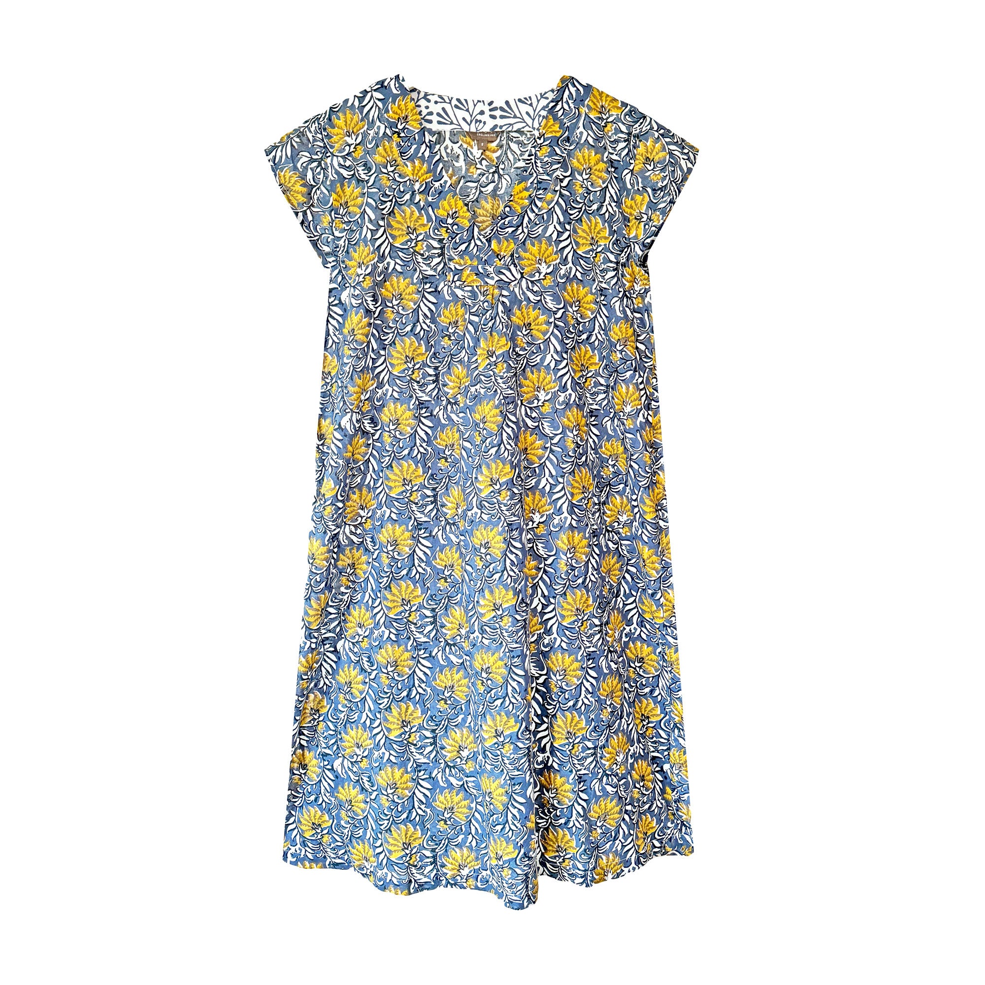 Audrey Shift: Jaipur Blue/Yellow