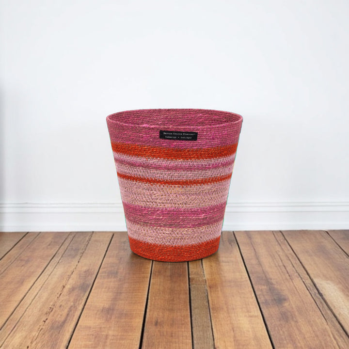 Seagrass Waste Paper Basket in Guardsman and Neyron