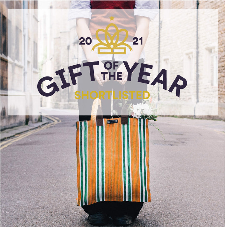 Stylish and spacious eco bag with colourblock design in pink, green and yellow, perfect for everyday use