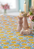 Block Print Tablecloth - Sunflower