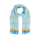 Bree Lightweight Scarf Blue Moroccan Tiles