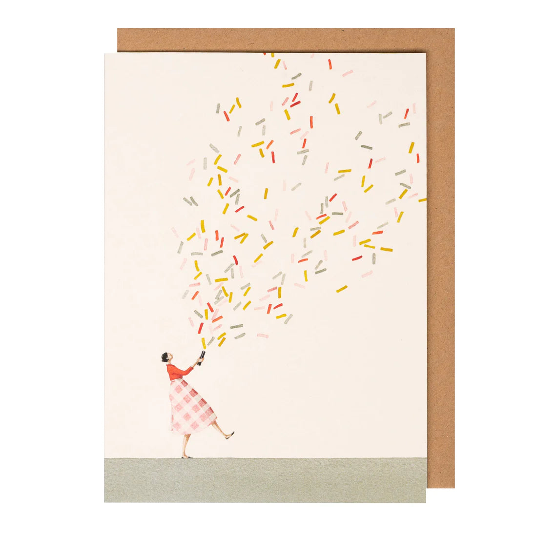 Glitter Bomb Girl - Greeting Card Laura Stoddart