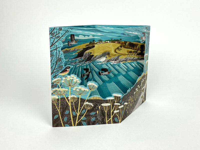 Maenporth Coast Path  3D Card by Matt Johnson
