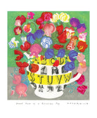 Sweet Peas in Ravilious Jug
Woodblock print by Matt Underwod