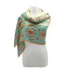 Ottoman Orange Bird of Paradise Wool Stamen Stole