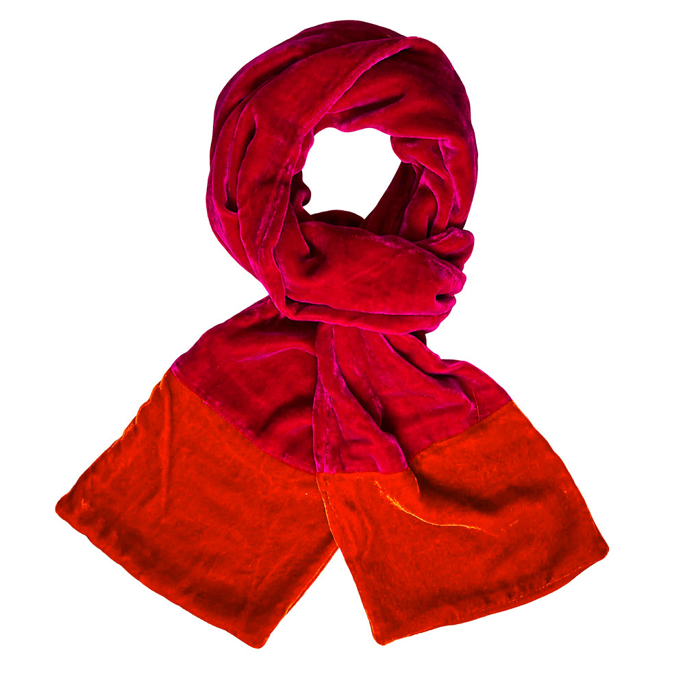 silk velvet scarf