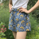 Jaipur Blue & Yellow Sleep Shorts