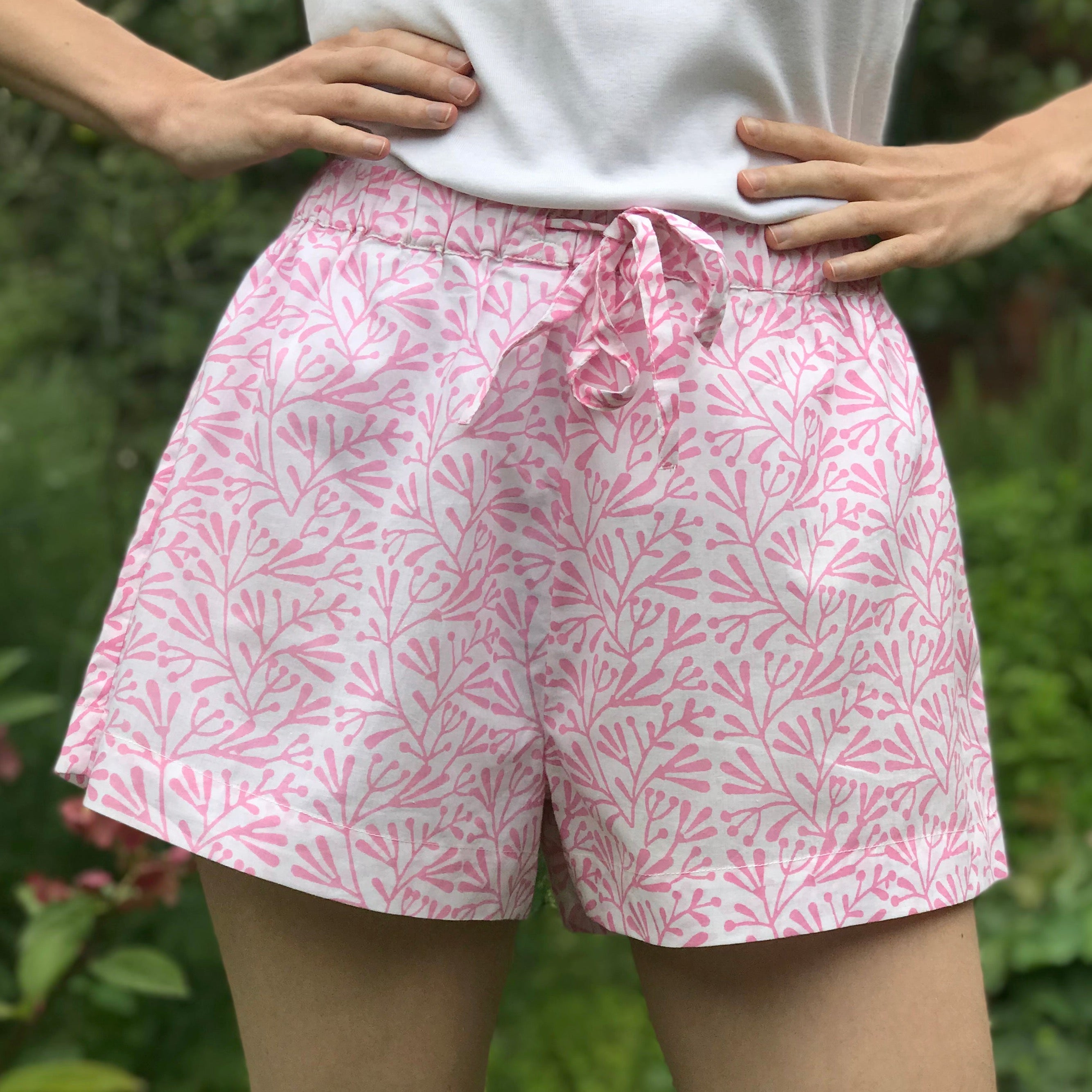 Pink Bud Sleep Shorts