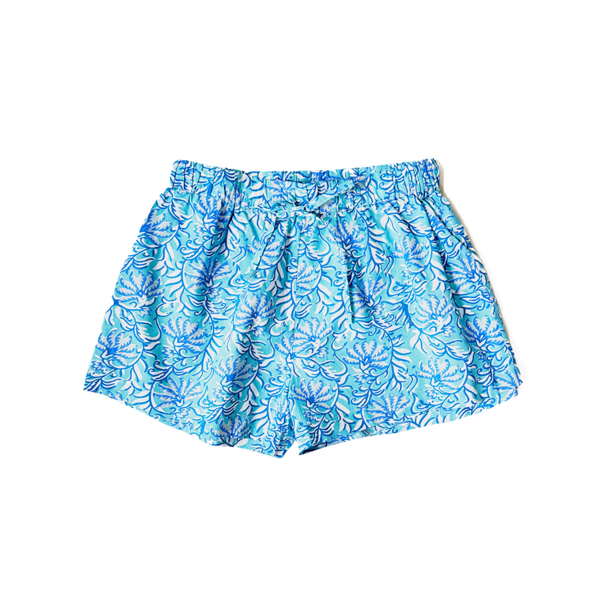 Sleep Shorts: Jaipur Blue & Turquoise