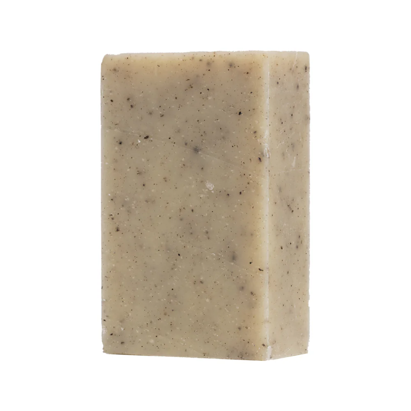 Bar of soap on white background