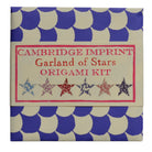 Cambridge Imprint Garland of Stars Origami Kit packaging with blue and white pattern