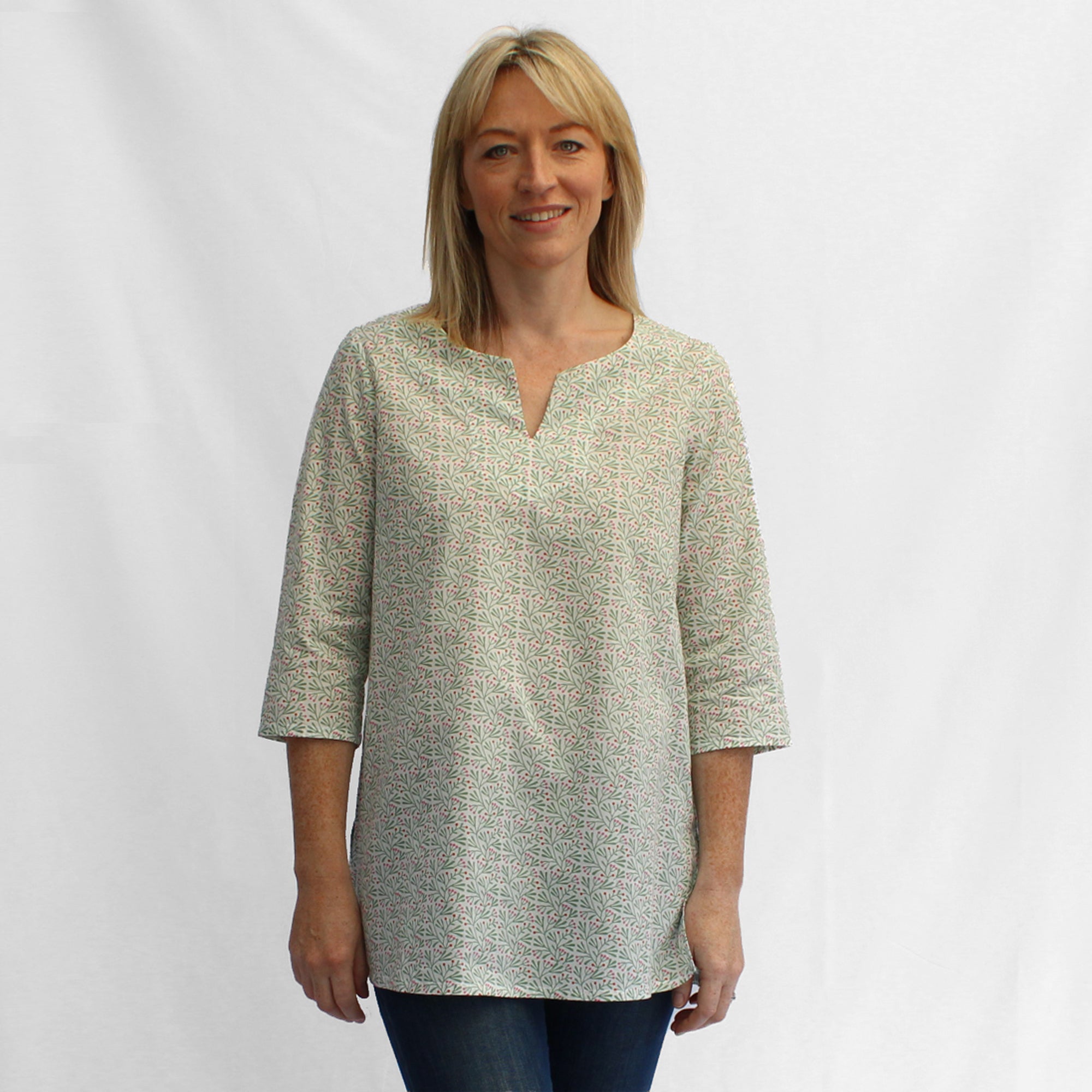 Cotton Tunic - Green Berry