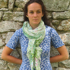 Pastoral Pareo Stole in Cotton Green