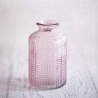 Lavender Pink Glass Bottle