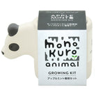 Mono Kuro animal growing kit packaging with panda design on a white background