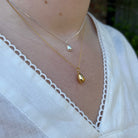 mini egg sterling silver necklace