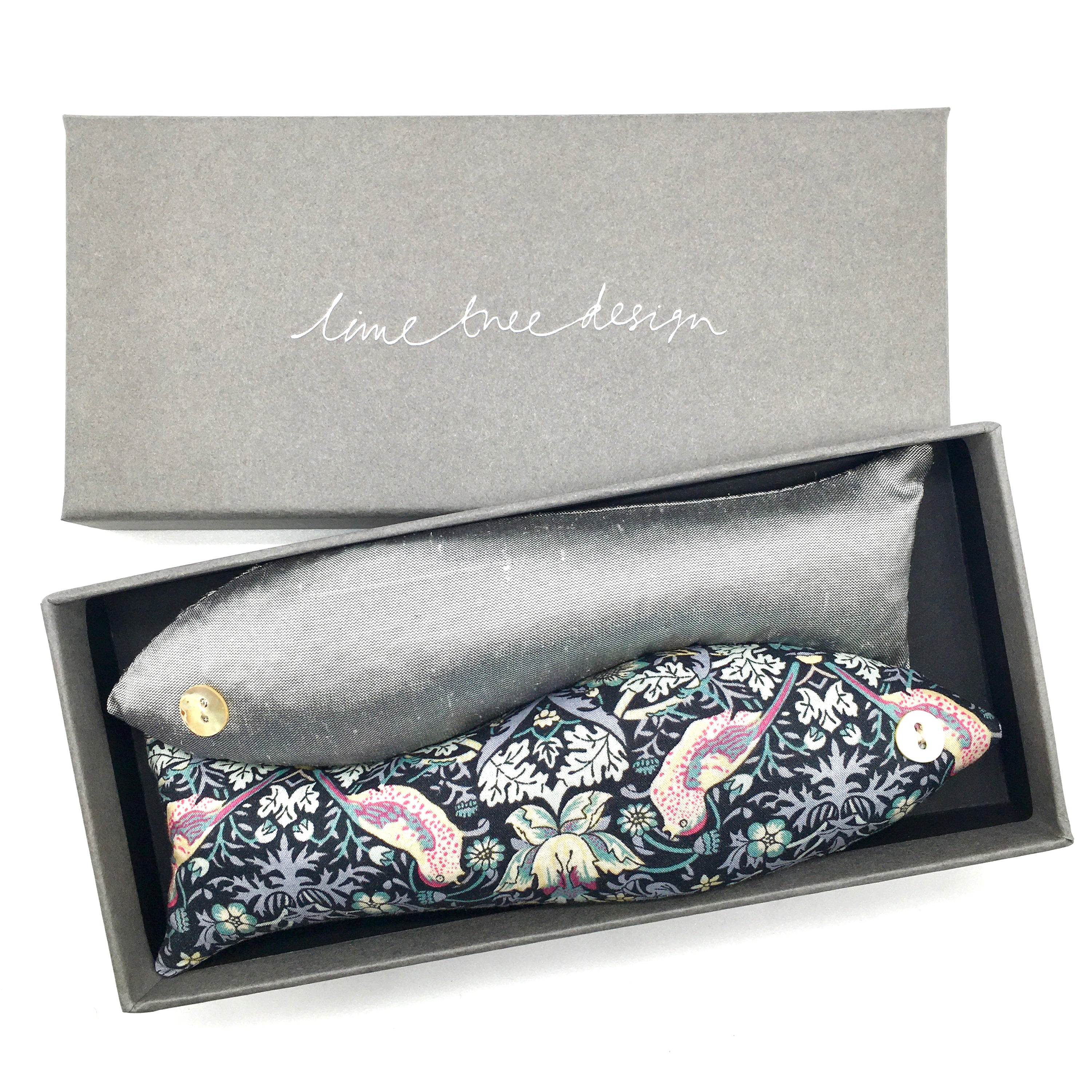 Strawberry Thief Liberty of London lavender filled fish