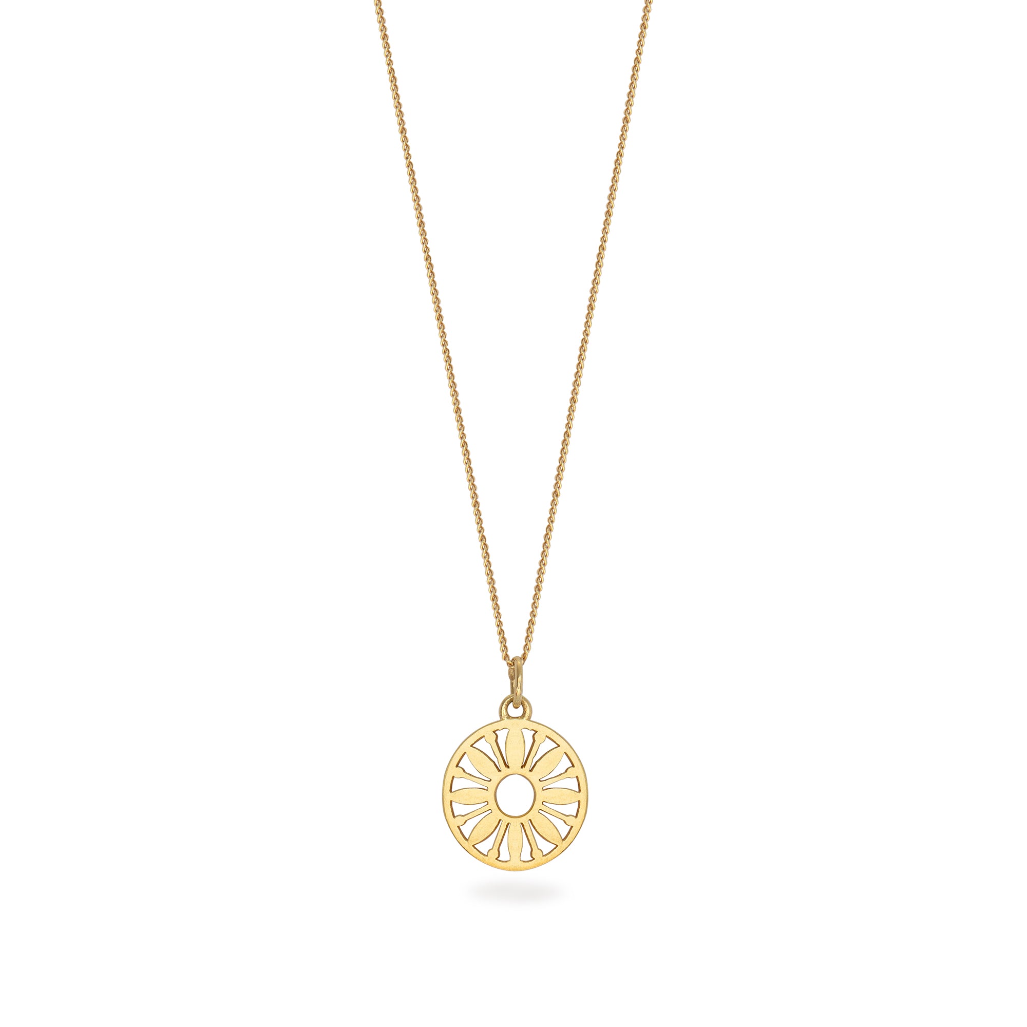 Flower Power Token Charm Necklace