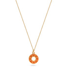 orange flower medallion hanging