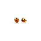 Mini Birthstone Stud Earrings Sterling Silver