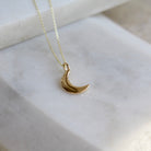 Moon Necklace 14ct gold necklace