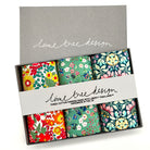 mojito hankies and pocket squares made with liberty of London fabric in minty colours and holiday