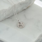 mini bee on hammered disc