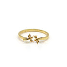 mini adjustable ring in gold vermeil