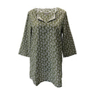 green leaf modest tunic summer top