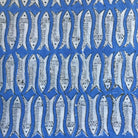 blue fish fabric