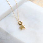 14ct gold star necklace