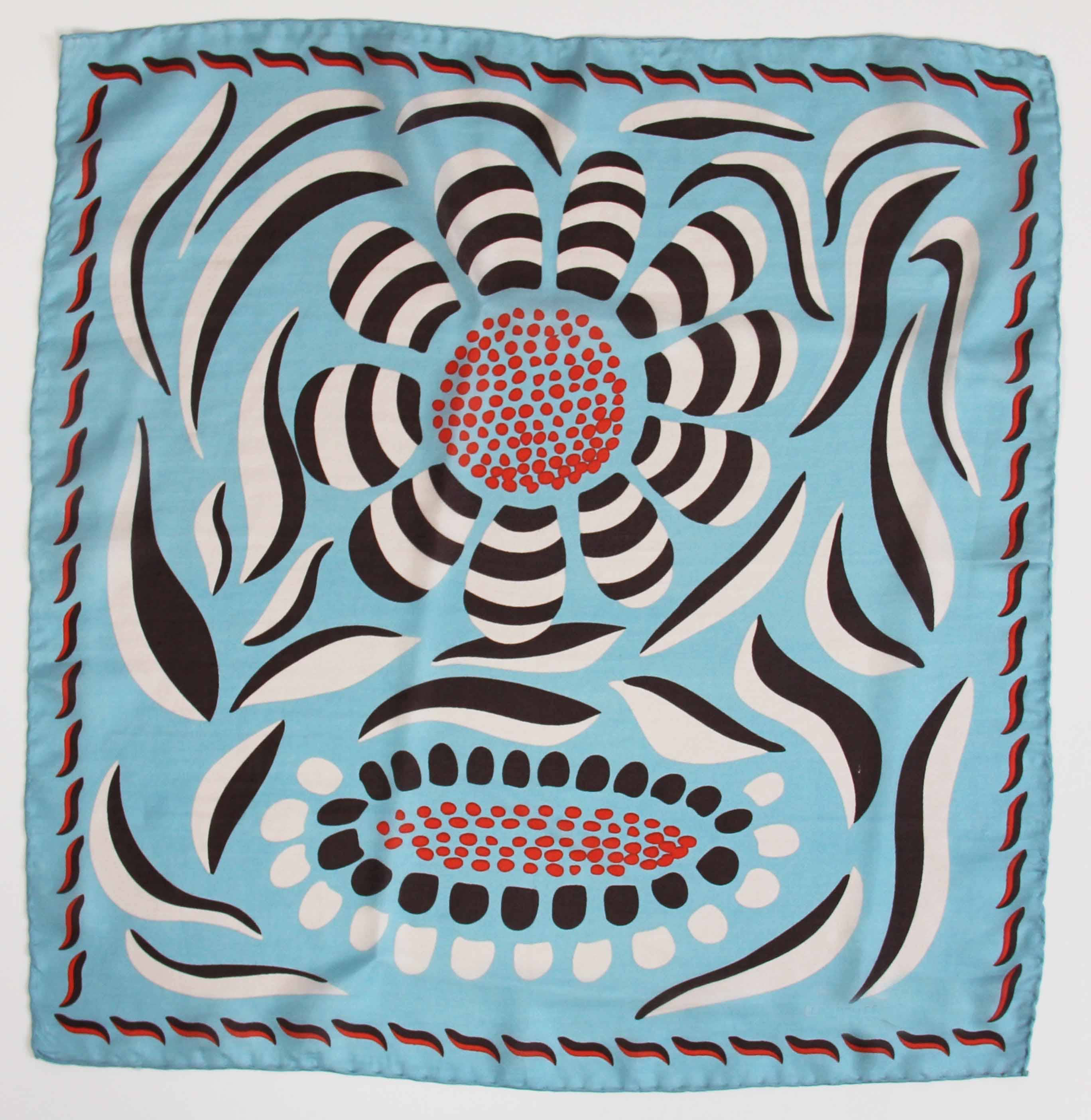 Cherry enamel and gold heart studs