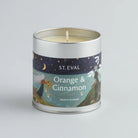 Orange & Cinnamon Scented Tin Candle