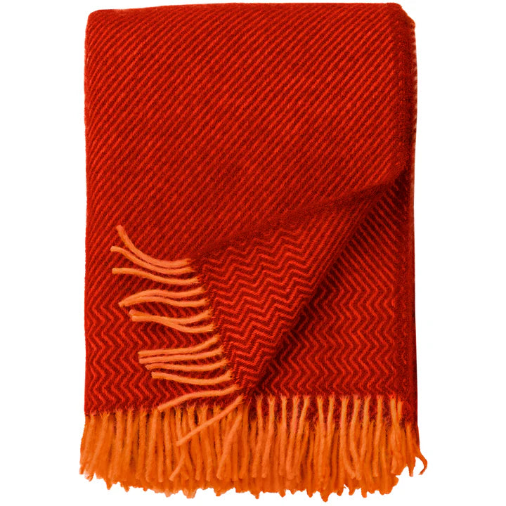 Bazaar Ruby/Orange Lambswool Throw