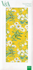 4 Sheets Printed Tissue Paper: Yellow Daisies