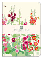 Floral notebook with 'Emily Burningham' branding on a white background
