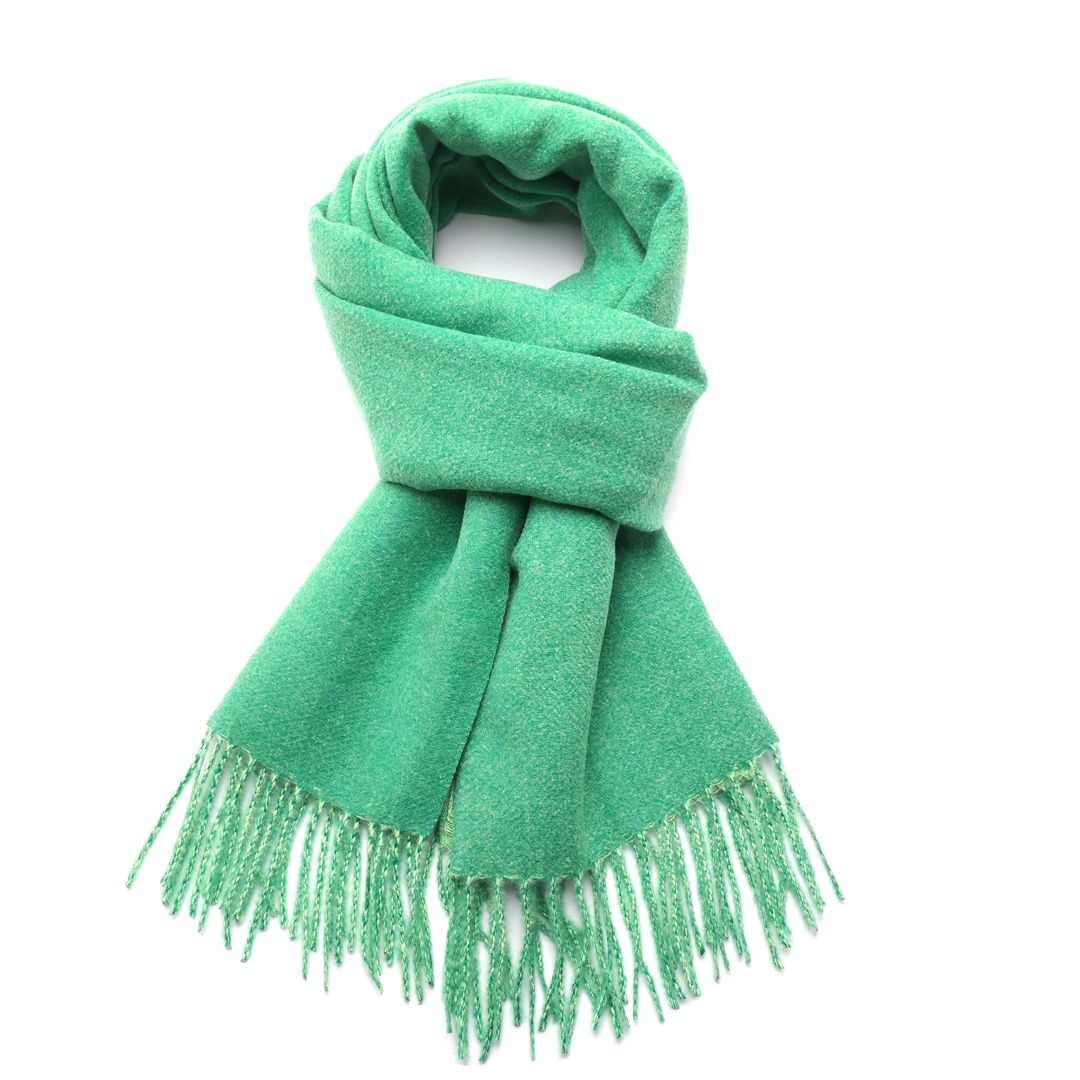 Green Plain Scarf