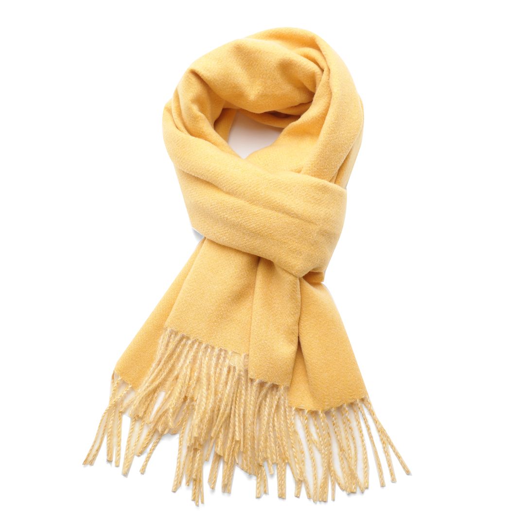 Yellow Plain Scarf