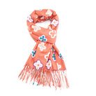 Orange Floral Scarf