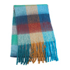 Teal Tartan Scarf