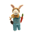 Bunny With Trowel and Carrot Decoration