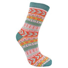 Teal Geometric Bamboo Socks