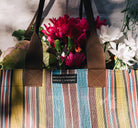 Farmers Market Shopper in Indian Yellow, Saxe Blue & Rose Beige