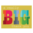 Big Thanks Mini Card with Glittery Highlights