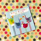 Birthday Birds Greetings Card