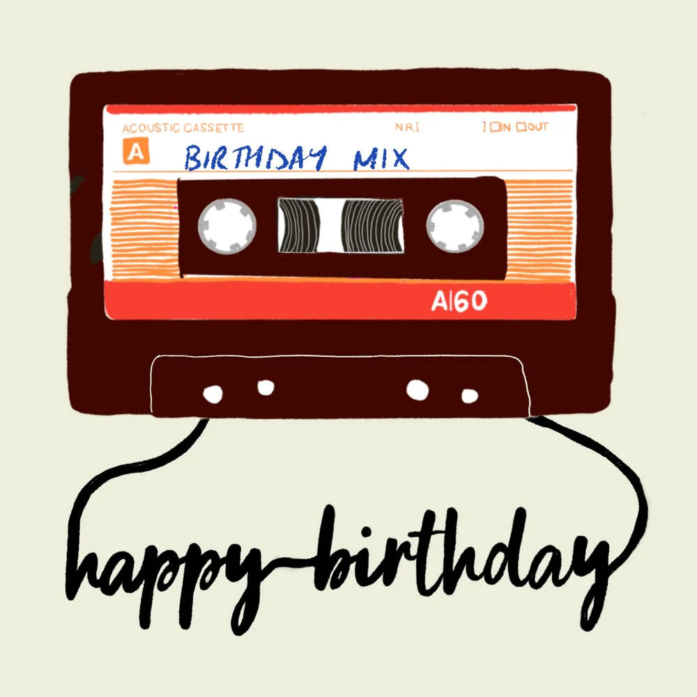 Birthday Mixtape Greeting Card