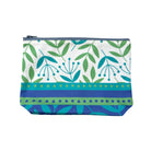 Cosmetic Bag: Summer Border Green/Turquoise