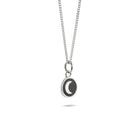 Mini Black Moon Enamel Necklace